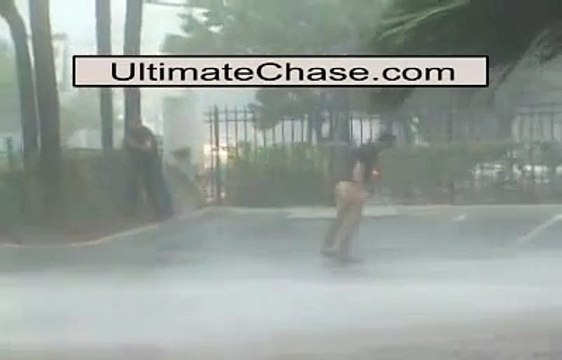 Hurricane Katrina Winds Blowing People Around