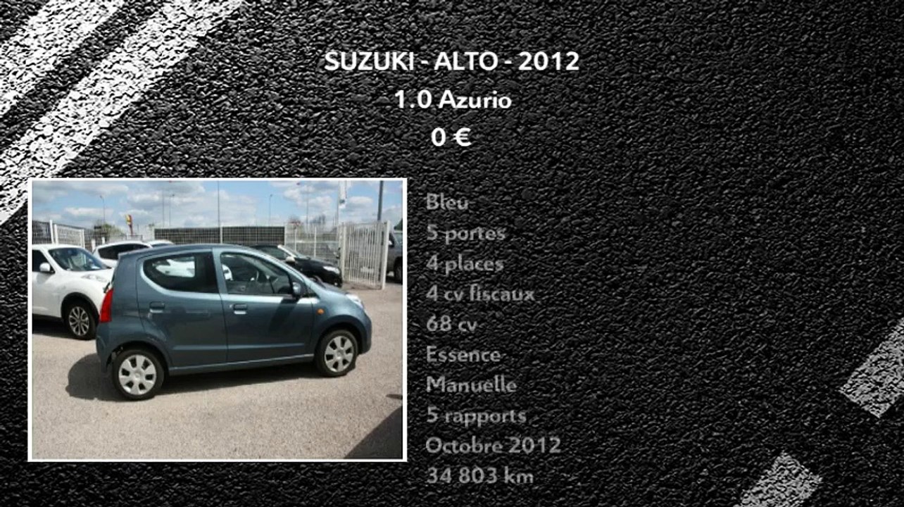 Annonce Occasion SUZUKI Alto II 1.0 Azurio 2012