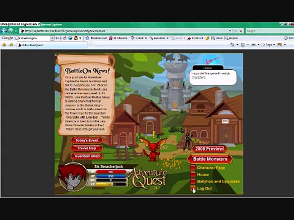 ADVENTURE QUEST HACK USING CHEAT ENGINE video Dailymotion