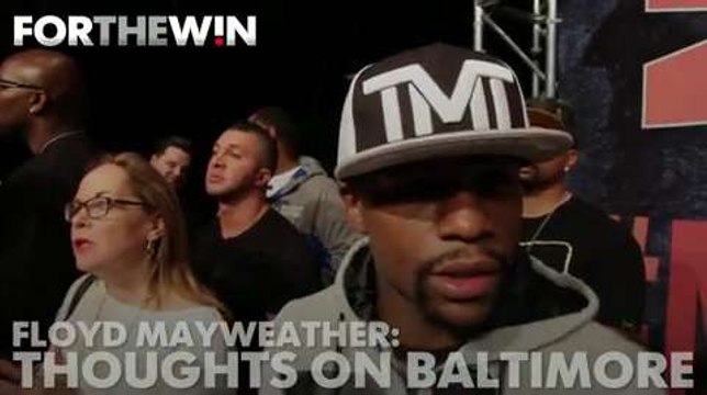 Floyd Mayweather on Baltimore: 'All I want is peace'