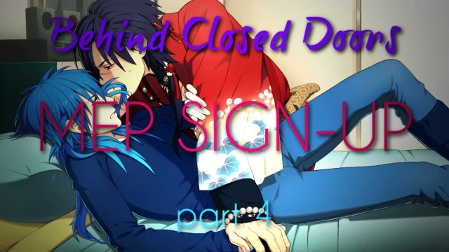 YAOI MEP SIGN-UP - Behind closed doors (CLOSED)