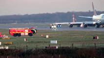 Emergency Landing Gatwick Airport, Virgin Atlantic Boeing 747 G-VROM 