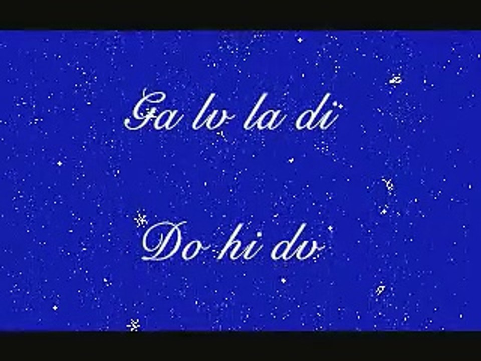 Cherokee Language Carol "Silent Night"