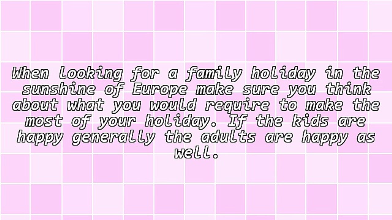 Selecting A Family Summer Vacation