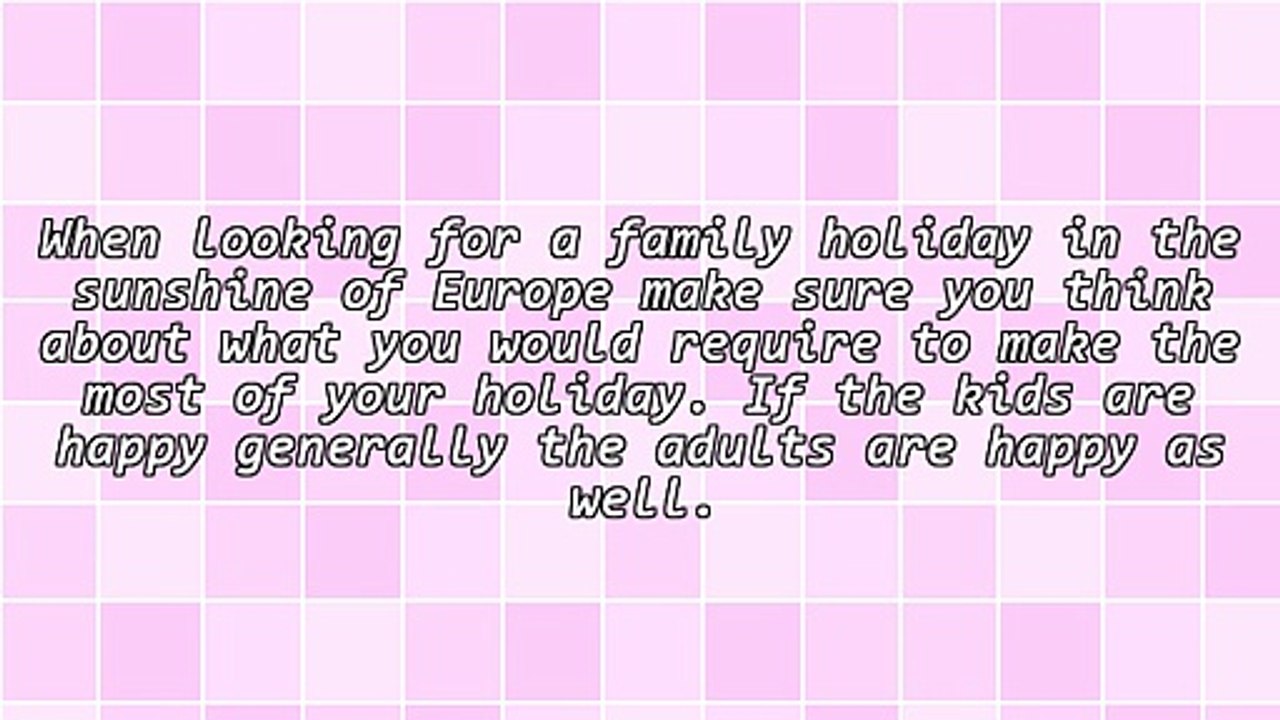 Selecting A Family Summer Vacation