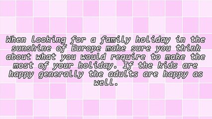 Selecting A Family Summer Vacation