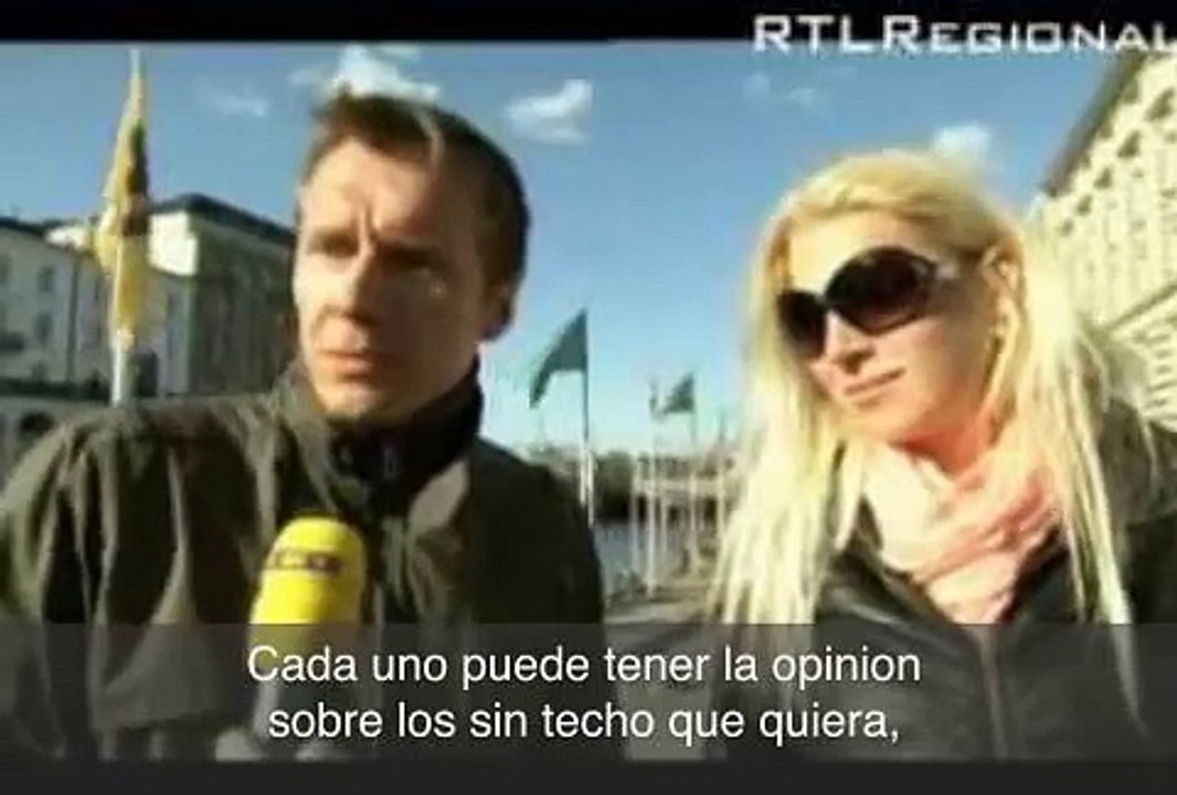 Reportaje alemán sobre el mendigo humillado por Manolo Lama (subt. en español)