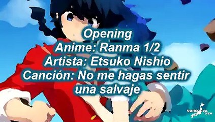 Ranma 1/2 - No me hagas sentir una salvaje / Karaoke Tv Size On Vocal