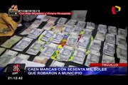 Trujillo: capturan a marcas con 60 mil soles que habían robado a municipio