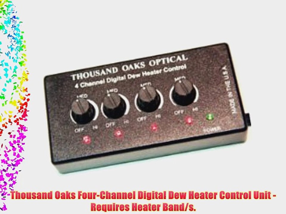 Thousand Oaks Four-Channel Digital Dew Heater Control Unit - Requires Heater Band/s.