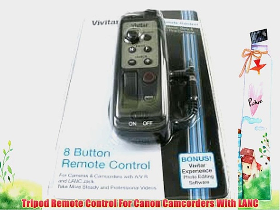 Tripod Remote Control For Canon Camcorders With LANC video Dailymotion
