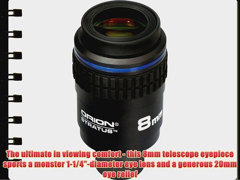 Orion 8243 8mm Stratus Wide-Field Eyepiece