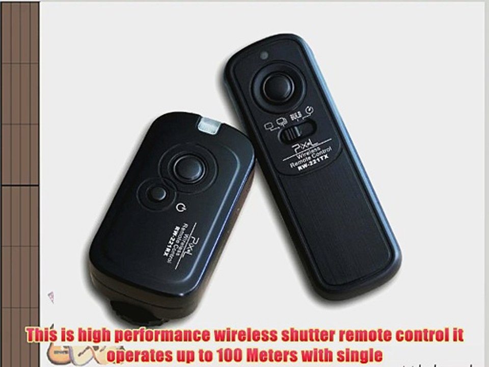 Pixel 100 Meter 2.4GHz Wireless Remote Shutter Release for Canon EOS 7D 5D 5D Mark II 1D Mark