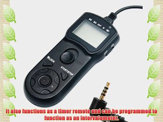 JJC DLCD Timer Remote Control for Panasonic DMC FZ50K FZ50S FZ50 G1 G2 G3 G10 GH1 GH2 GH3 GX1