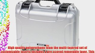 Nanuk 915 Case with Cubed Foam (Silver)