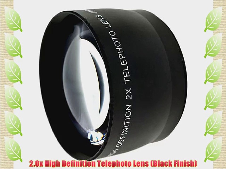 Optics 2.0x High Definition Telephoto Conversion Lens for Canon Powershot G15 (Includes Lens