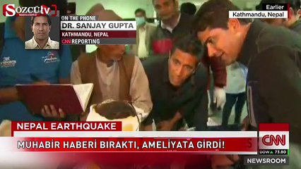 Muhabir haberi bıraktı, ameliyata girdi!