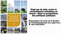 Vingt ans de lutte contre le réchauffement climatique en France – Bilan et perspectives des politiques publiques - cese