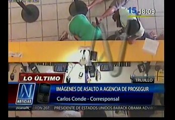 Descargar video: Trujillo: Hampones robaron cerca de S/.2,700 en asalto a agencia de Prosegur