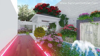 Thiết kế sân vườn đẹp Www.SanVuonDinhViet.Com