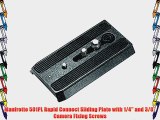 Manfrotto 501PL Rapid Connect Sliding Plate with 1/4'' and 3/8'' Camera Fixing Screws