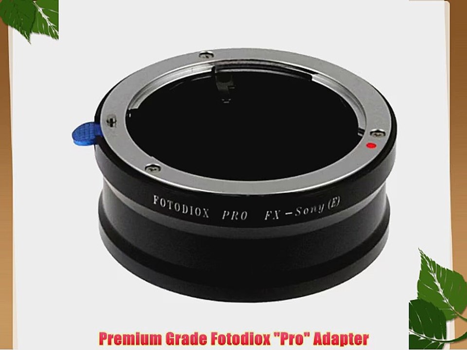 Fotodiox PRO Lens Mount Adapter 35mm Fuji Fujica XMount Lenses to Sony EMount NEX Camera