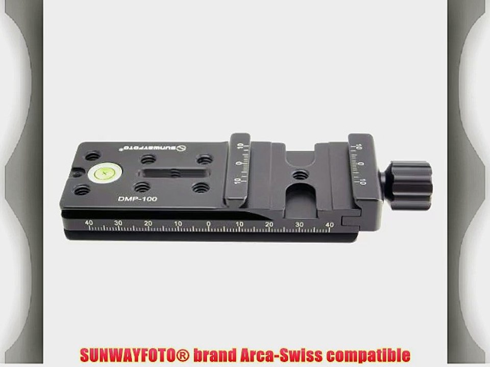 SUNWAYFOTO MP 100mm Rail Nodal Slide Arca Compatible Clamp DMP-100 Sunway