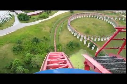 Superman - Ride of Steel Front Seat on-ride widescreen POV Six Flags America