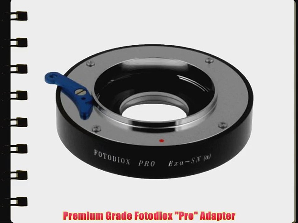 Fotodiox PRO Lens Mount Adapter Exakta Auto Topcon Lens to Sony Alpha A-Mount DSLRs Camera