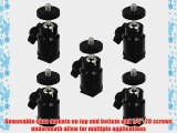 **Bulk of 5** Universal 1/4-20 Camera Accessory Mount to Hot or Cold Shoe with Mini Ball Head