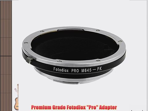 Fotodiox Pro Adapter Mamiya 645 M645 Lens to Pentax K-Mount PK Camera Mount Adapter forPentax