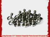 D-ring Screws 1/4 Camera Tripod Qr Plate Screw (20-pack) 838