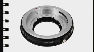 Fotodiox 10LA-DKL-SNY Lens Mount Adapter Voigtlander Bessamatic Retina DKL Lenses DKL Lens
