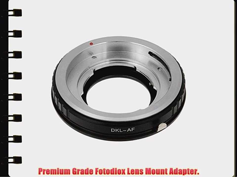 Fotodiox 10LA-DKL-SNY Lens Mount Adapter Voigtlander Bessamatic Retina DKL Lenses DKL Lens