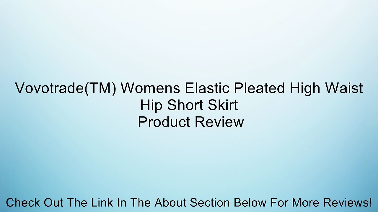 Vovotrade(TM) Womens Elastic Pleated High Waist Hip Short Skirt Review