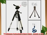 Solid Tripod Kit for Canon PowerShot A905/A800/A490 with Flexible Monopod and Mini Tripod