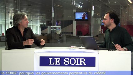 Le 11h02. Grand baromètre RTL - Le Soir: l'opinion publique renvoie nos politiques dos à dos.
