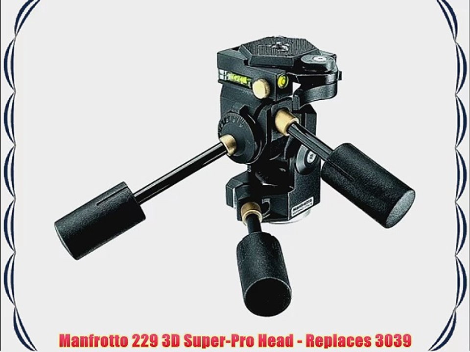 Manfrotto 229 3D Super-Pro Head - Replaces 3039
