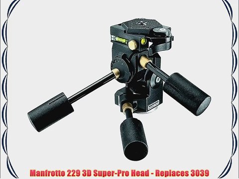 Manfrotto 229 3D Super-Pro Head - Replaces 3039