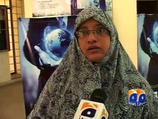 Karachi: Students protested against professor murder-29 Apr 2015