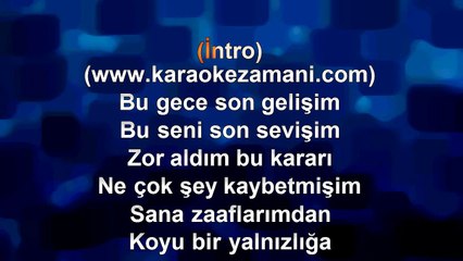 Emir - Veda Gecesi - (Koyu Yalnızlık) - (2012) - TÜRKÇE KARAOKE
