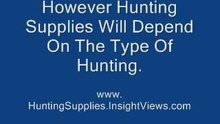 Hunting Supplies