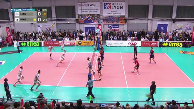1/2 retour Play-Offs Volley : Lyon 3-0 Paris