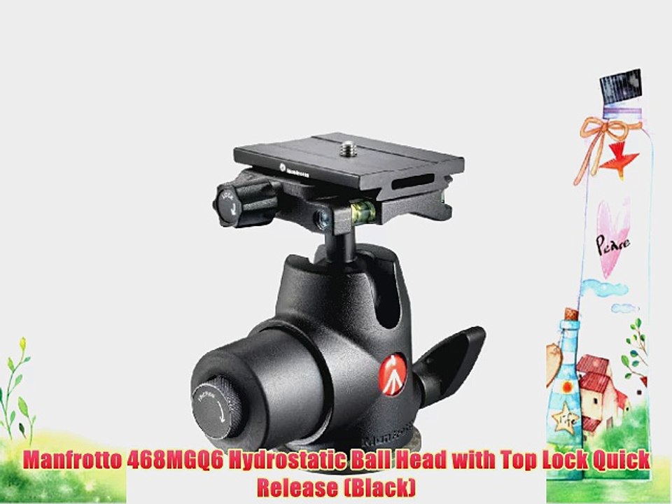 Manfrotto 468MGQ6 Hydrostatic Ball Head with Top Lock Quick Release (Black)
