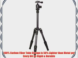 Polaroid Pro Series 55 Carbon Fiber Travel Tripod With Removable Ball head   Tripod Travelling