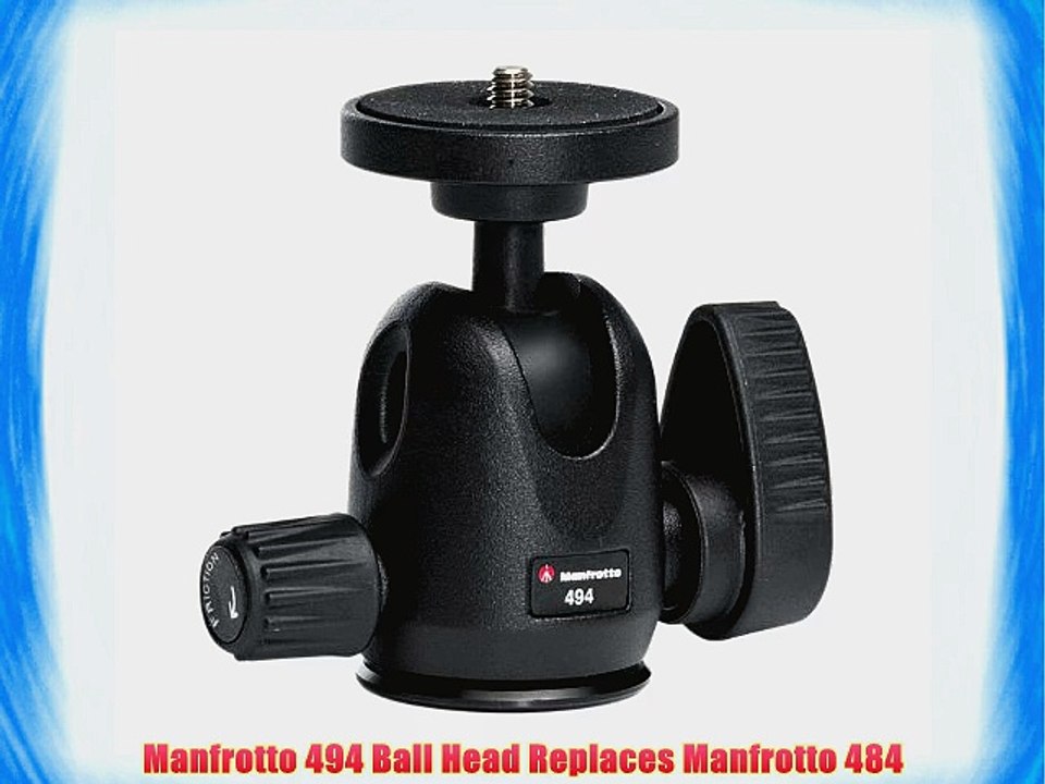 Manfrotto 494 Ball Head Replaces Manfrotto 484