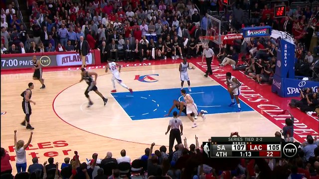 Tim Duncan Huge Block on Blake Griffin