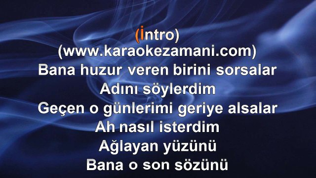 Emre Altuğ - Adını Söylerdim - 2011 - TÜRKÇE KARAOKE