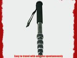 Professional Video Monopod 5 sections 62 tall Off camera flash Mono pod for Nikon Canon Sony