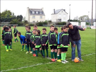Entrée avec les joueurs de l'équipe A (26/4/2015)